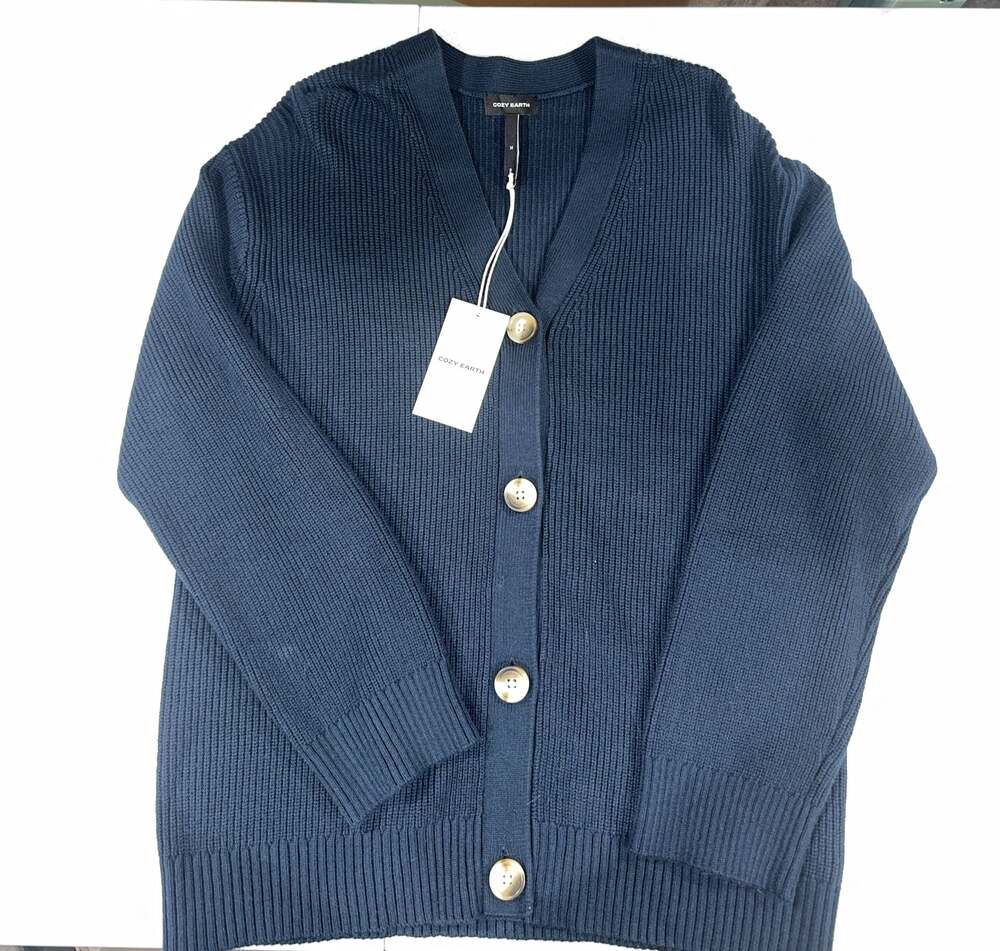 Cozy Earth Women's Oversized Classic Cardigan in Eclipse, Size M